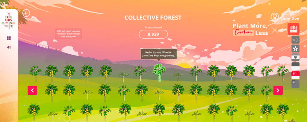 dbs-giving-tree-2021-sharepoint-microsite-marketing-game-forest-stage