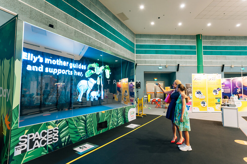 Trinax Immersive Hologram Display | Singapore Science Centre Steam Kidstop Untame Event Massive Experiential Zone.